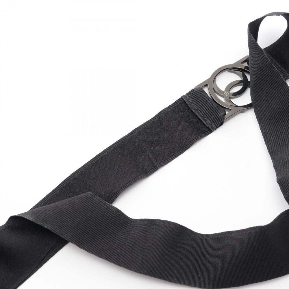 CHANEL Authentic Black Logo Necklace - Picture 6 of 6